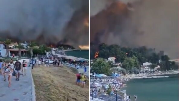 požar na Halkidikiju