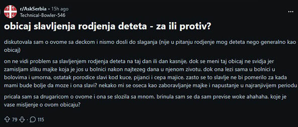 običaj slavljenja rođenja deteta