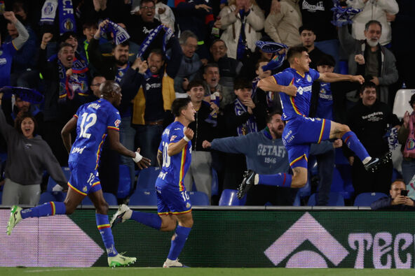 Zaid Romero iz Hetafea slavi gol.