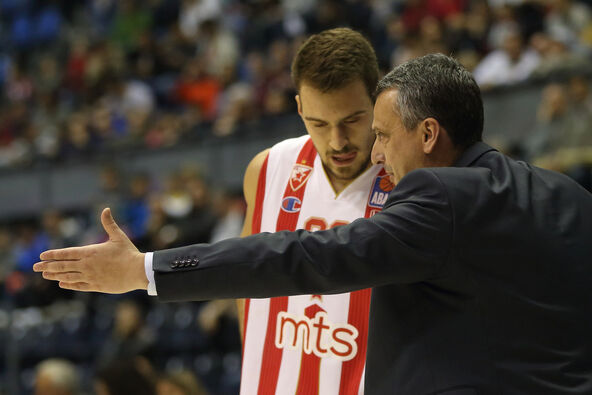 Marko Gudurić i Dejan Radonjić na utakmici Zvezde