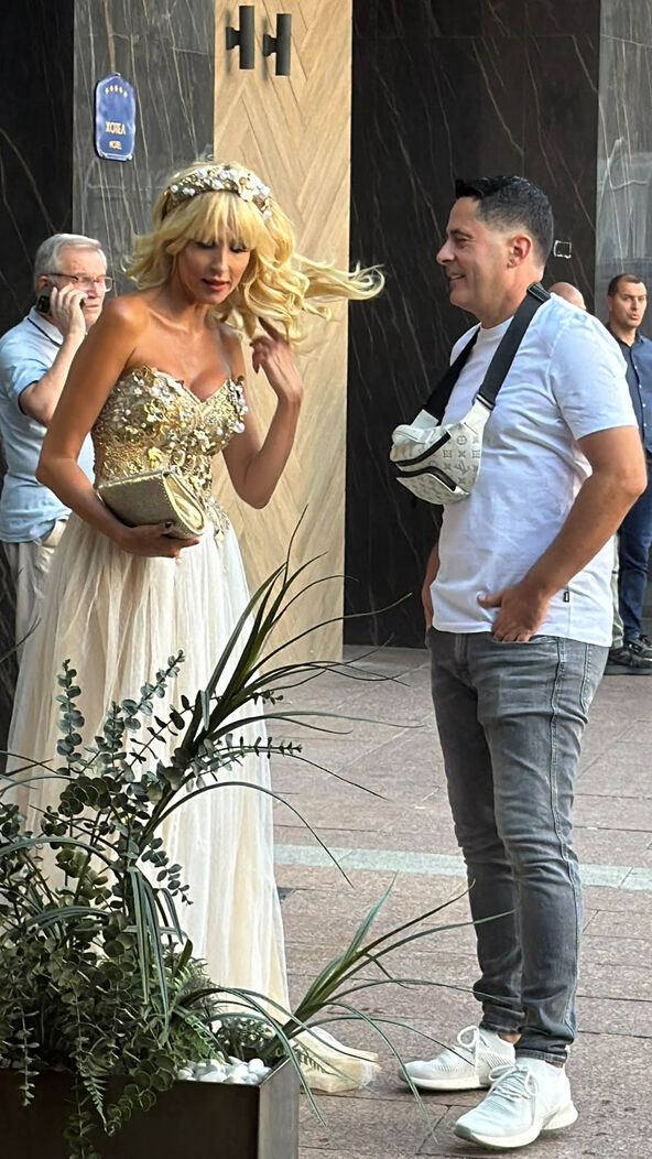 Saša Joksimović u društvu Ive Štrljić