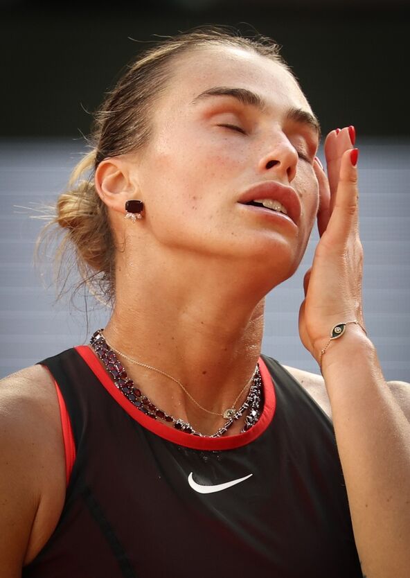 Arina Sabalenka sa nakitom na Rolan Garosu