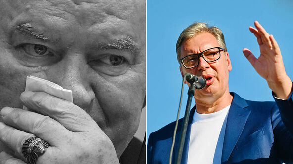 Ratko Mladić i Aleksandar Vučić