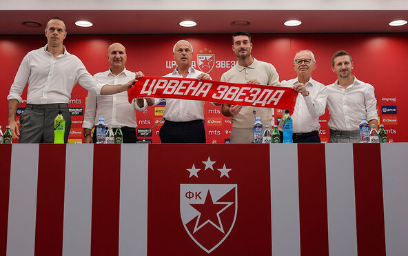 Albert Rijera sa čelnicima Crvene zvezde
