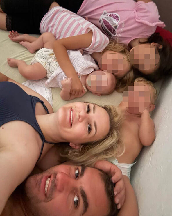 Kristina Kovačević sa porodicom