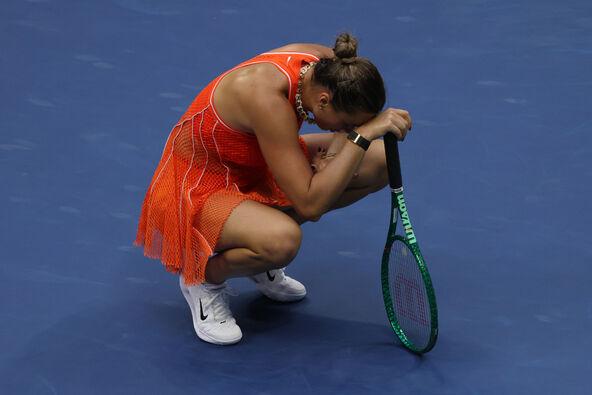 Arina Sabalenka tuguje zbog poraza u finalu US Opena