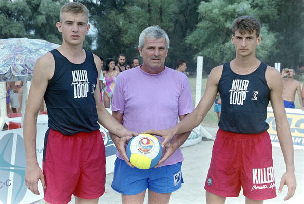 Miloš Grbić sa sinovima - Nikolom i Vladimirom.