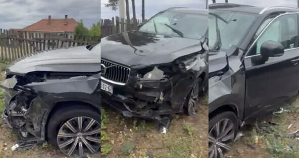 Automobil Igora Kadarevića nakon udesa