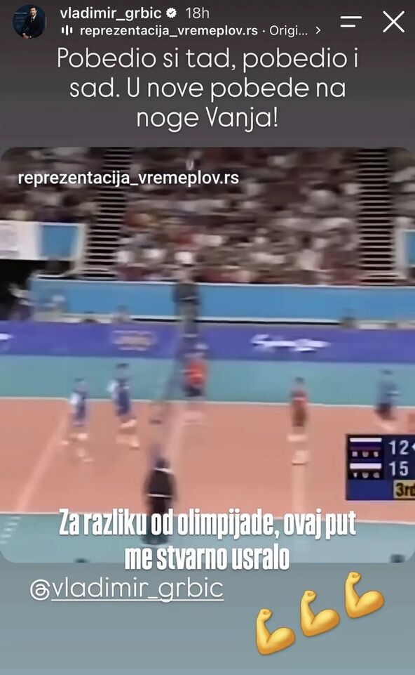 Vanja Grbić poruka na Instagramu