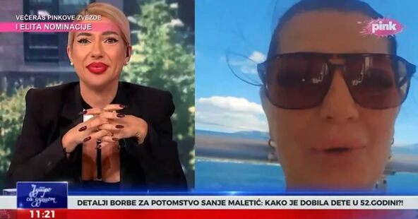 Sanja Maletić uključenje u emisiju kod Jovane Jeremić