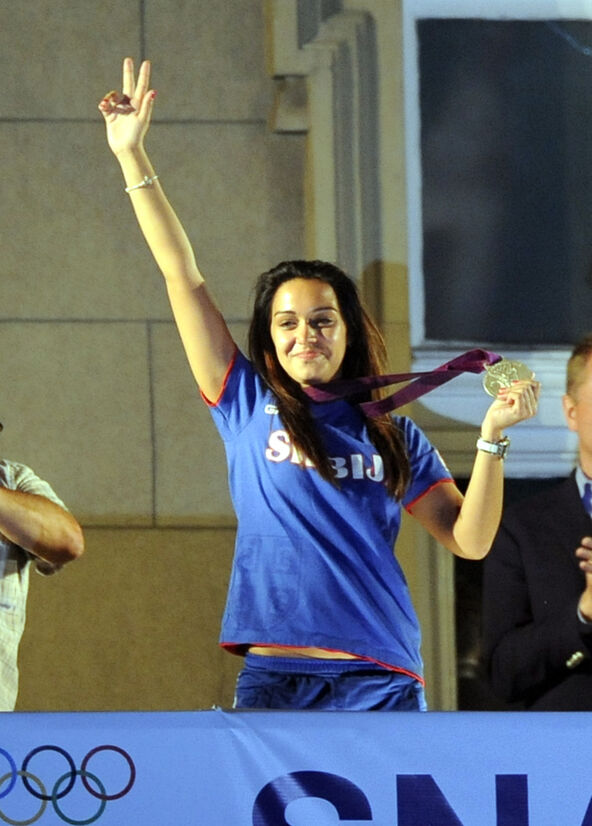 Ivana Maksimović na balkonu proslavlja srebro sa Olimpijskih igara
