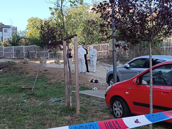 Mesto pucnjave u Kragujevcu u kojoj je ranjen muškarac (1).jpg