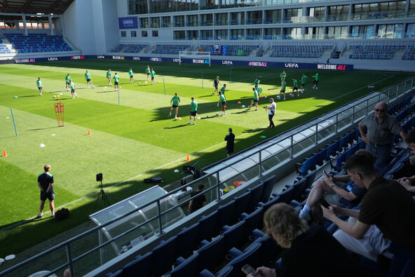 Trening reprezentacije Irske na stadionu TSC u Bačkoj Topoli