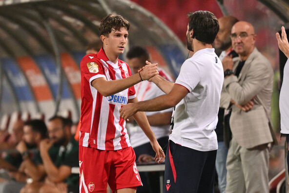 Kristijan Balov, fudbaler Crvene zvezde.