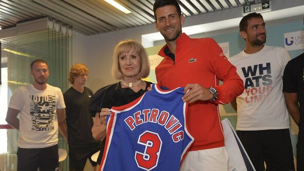 Novak Đoković i Biserka Petrović