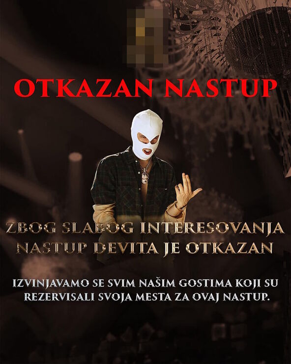 devito otkazan nastup