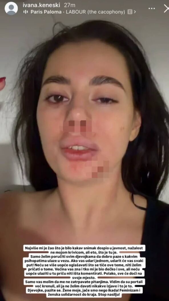 Ivana Keneški pretučena oglašavanje
