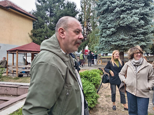 Ljuba Bandović na snimanju serije Grad bola (1).jpg