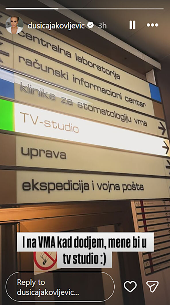 Objava Dušice Jakovljević sa VMA