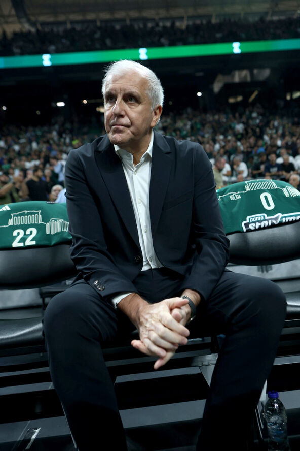 Željko Obradović na klupi Panatinaikosa