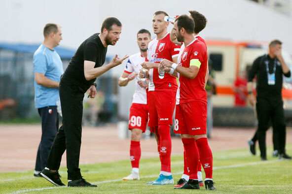 Nikola Drinčić i Nenad Lalatović na utakmici Vojvodine