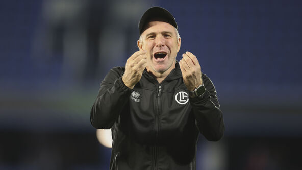 Matija Kroči Torti slavi pobedu Lugana nad Hetafeom
