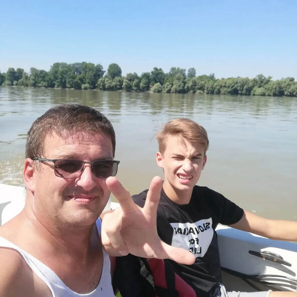 Boris Majorski sa ocem Vladimirom