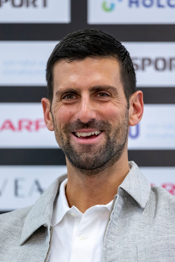 Novak Đoković na konferenciji za novinare u Švajcarskoj