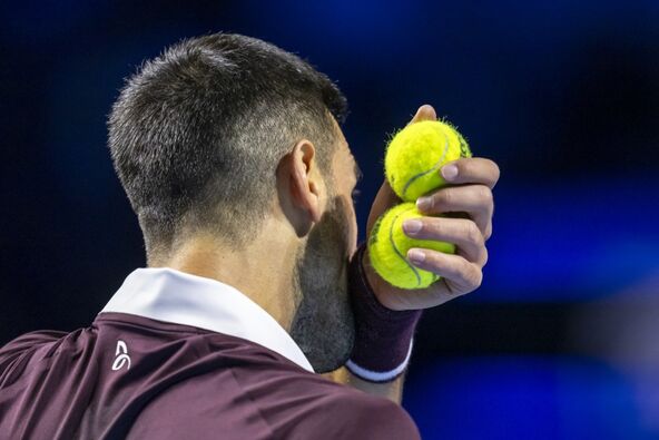 Novak Đoković na turniru u Bazelu.