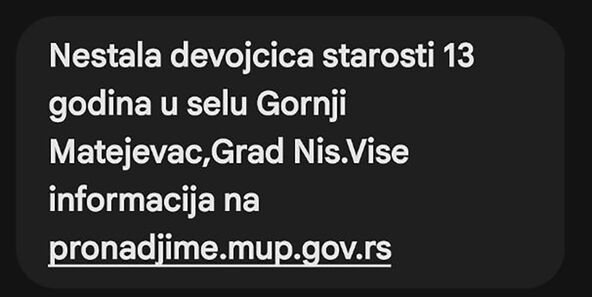 nestala devojčica