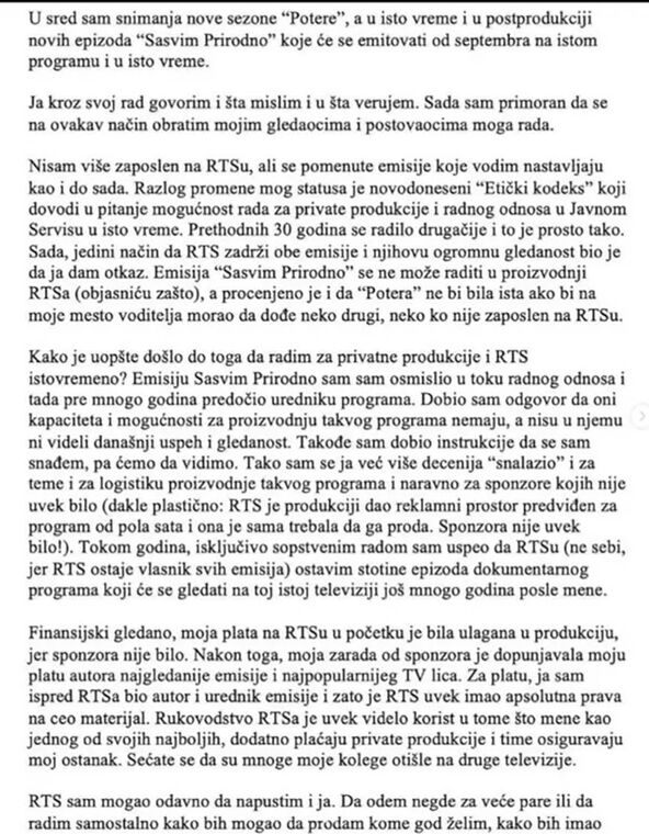 saopštenje Jovana Memedovića