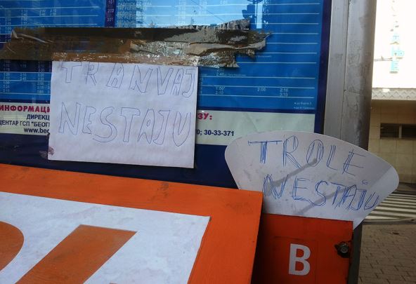 Samo daznate da neidu ni trolejbusi a nitramvaji.