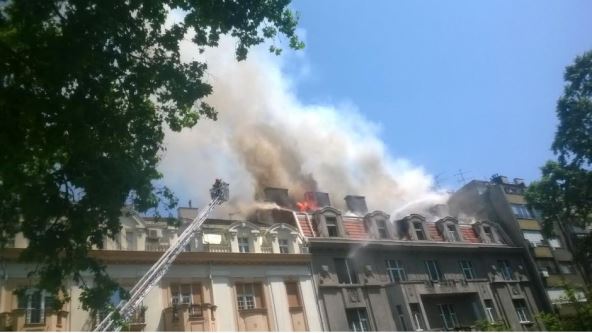 Požar u Kosovskoj ulici