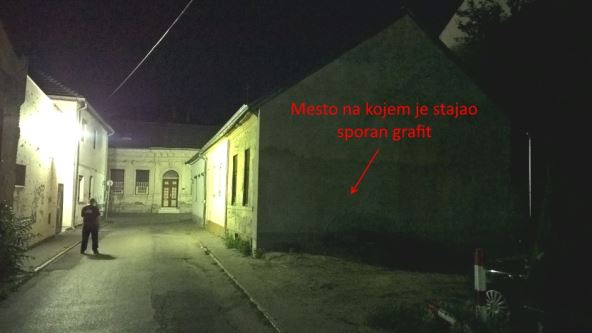 Grafit u Novom Sadu - stop imigrantima
