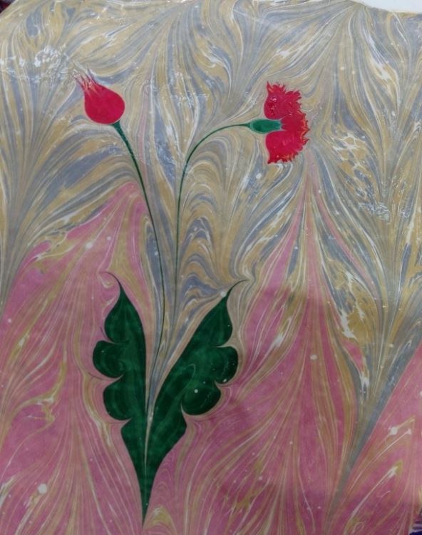 Ebru umetnost slikanje na vodi