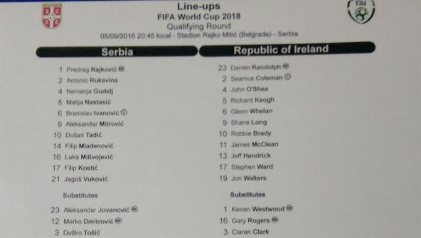 UŽIVO: Srbija - Irska