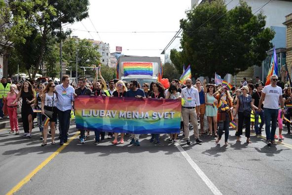 Parada ponosa 2016 u Beogradu.