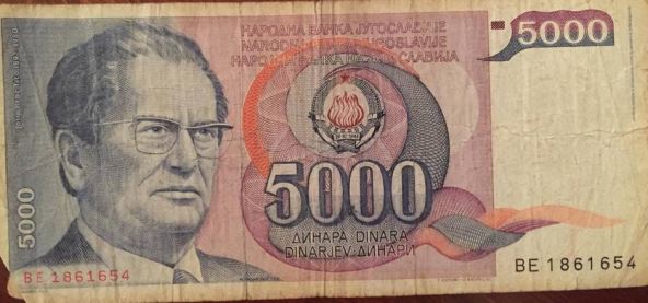 Stare novčanice - SFRJ