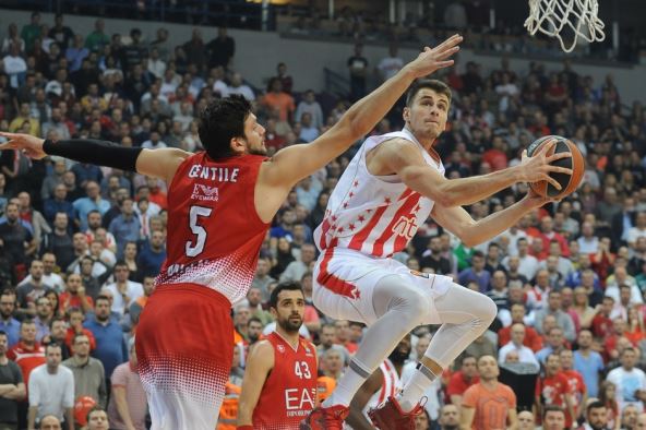 Crvena zvezda - Armani 83-70, sjajni Simonović, Evroliga 2016