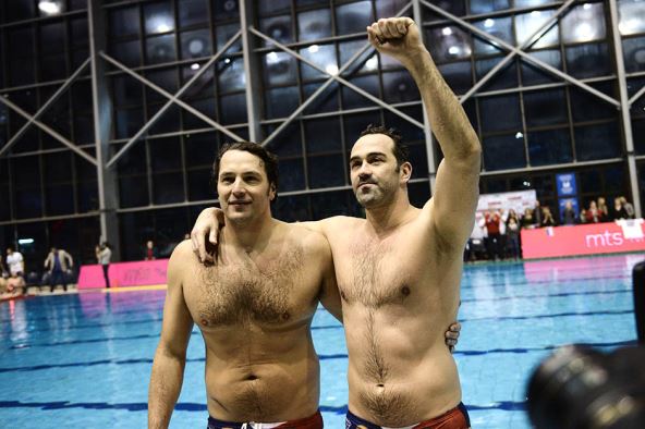 Gocić i Nikić Oproštajna utakmica Srbija-Tim Sveta Tašmajdan FOTO