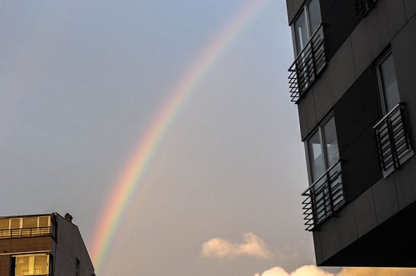 Duga na nebu: Duga u Beogradu FOTO