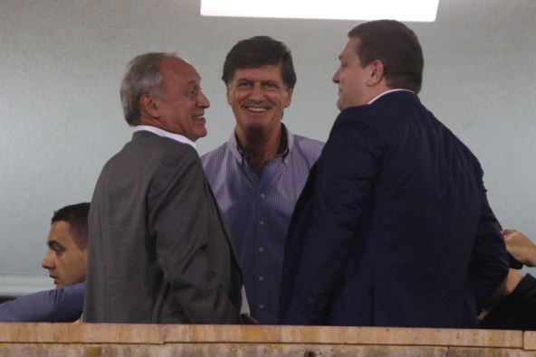 Partizan - Olimpijakos: Slike iz VIP lože, Obradović, Milošević, Kovačević...