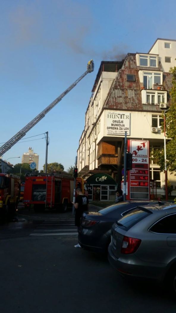 Požar u Ulici Zdravka Čelara