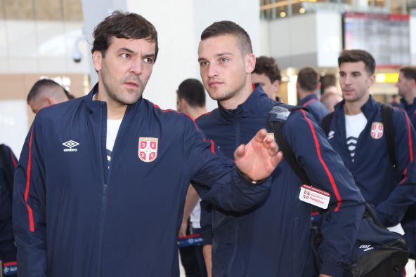 Dragan Stojković Piksi sa reprezentacijom Srbije u Austriji