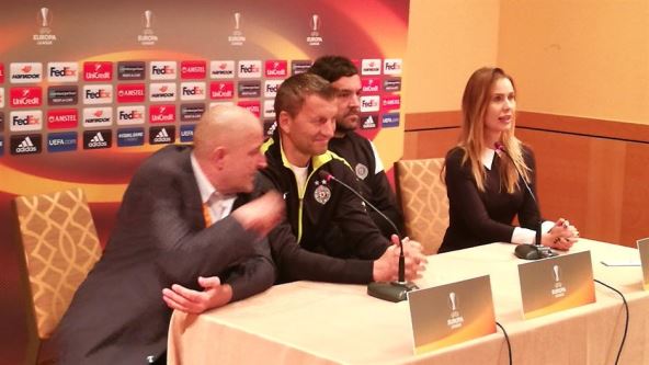 Vladimir Stojković i Miroslav Đukić konferencija pred Skenderbeg