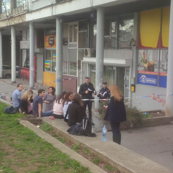 Pucnjava u Ruzveltovoj - radnik skočio kroz prozor