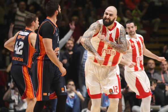 Crvena zvezda - Valensija 106-90 Evroliga 2018