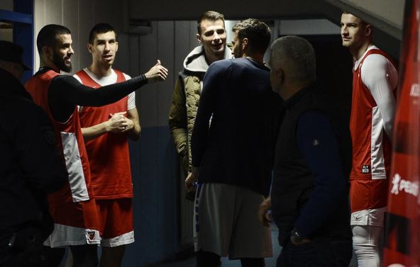 Crvena zvezda - Fenerbahče, Kalinić, Gudurić i Obradović na treningu u Pioniru FOTO