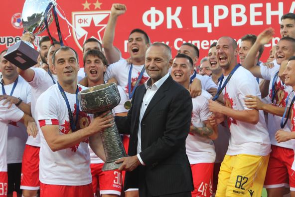 Crvena zvezda - Voždovac proslava titule 2017/18