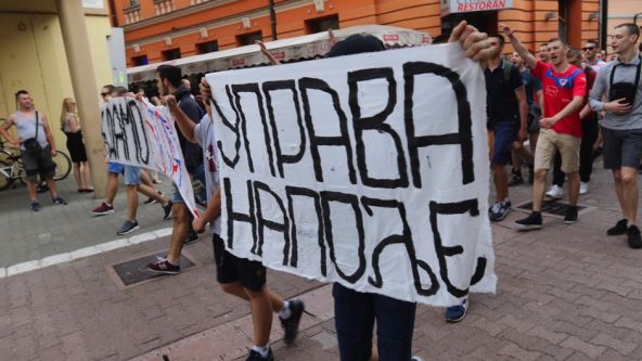 Protest u Banjaluci: Uprava napolje FK Borac